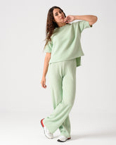 3Pc's Mint Green Polycotton Pajama Set